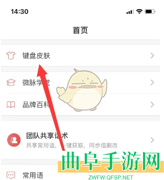 微脉输入法更换键盘皮肤方法