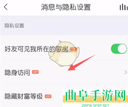 vv音乐隐身访问设置方法
