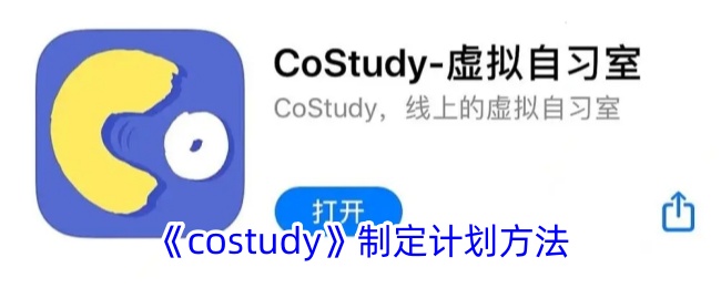 costudy制定计划方法