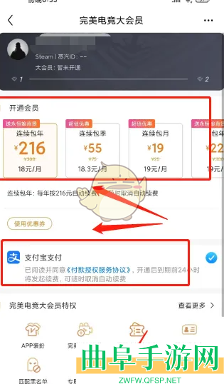 完美世界电竞会员开通方法