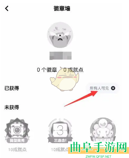 玩吧隐藏徽章方法