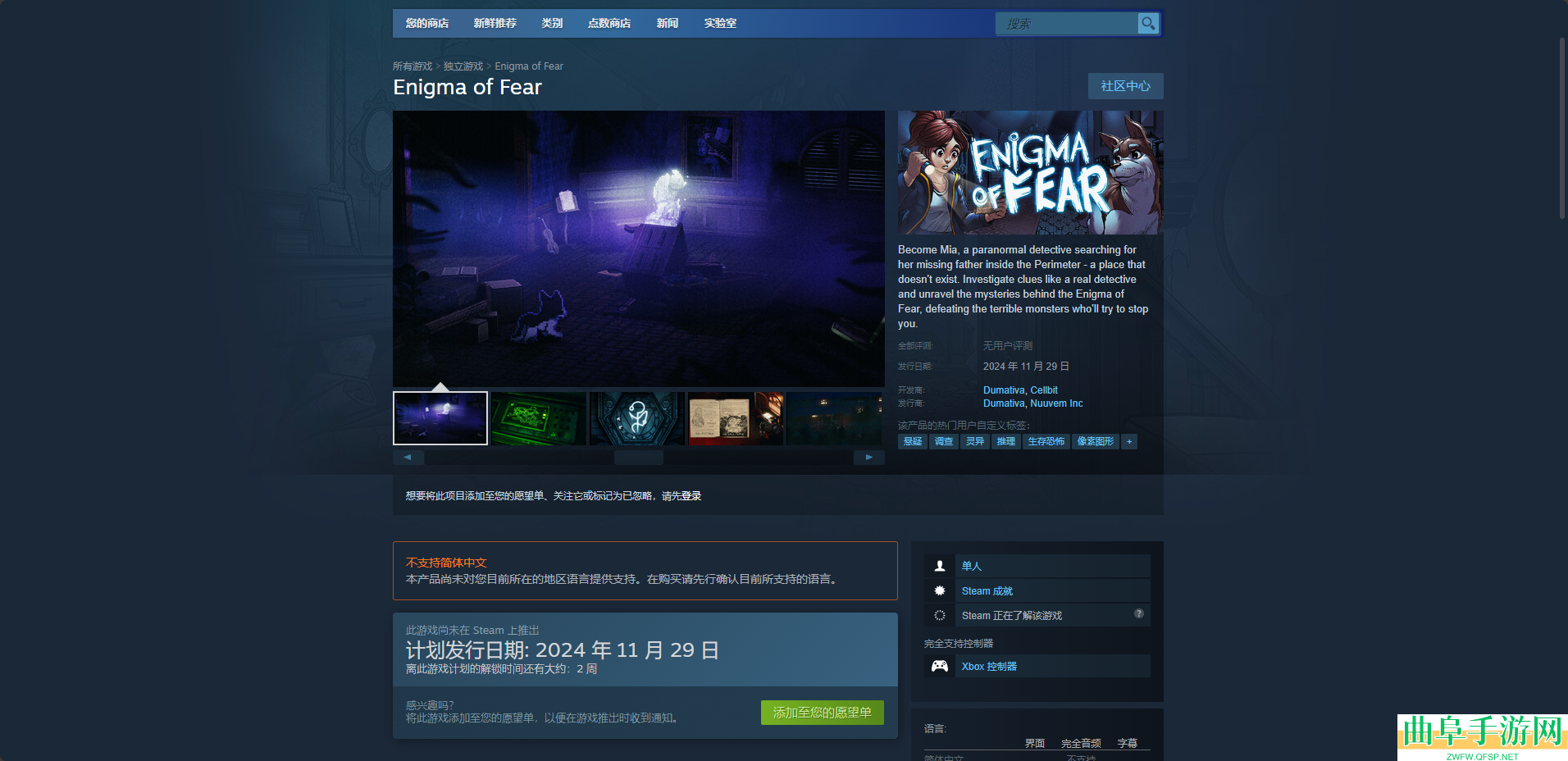恐惧之谜游戏官网地址介绍