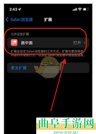 safari浏览器拓展设置方法