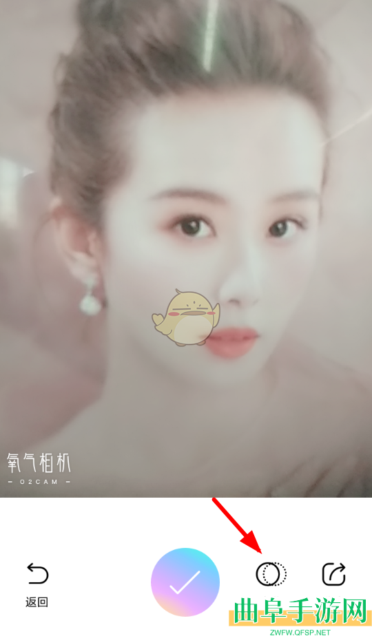 氧气相机虚化背景方法