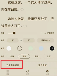 番茄小说自动阅读开启方法