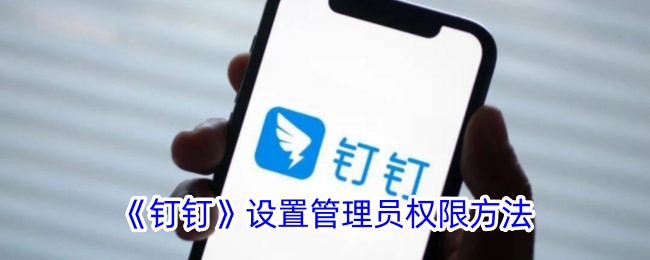 钉钉设置管理员权限方法